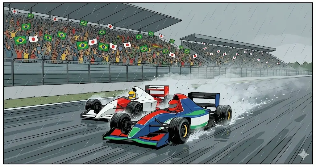 Der Tag, an dem Gott die Geduld verlor: Ayrton Senna, Eddie Irvine und die hohe Kunst der Respektlosigkeit